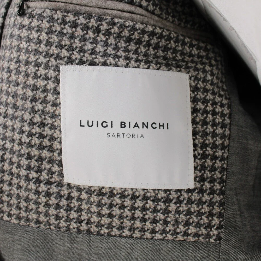 Luigi Bianchi Sartoria NWT Wool Sport Coat / Jacket Size 50R (40R US) In Beige